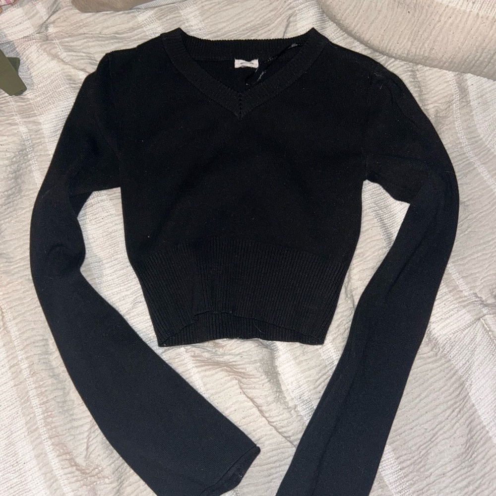 Garage Black Knit Top